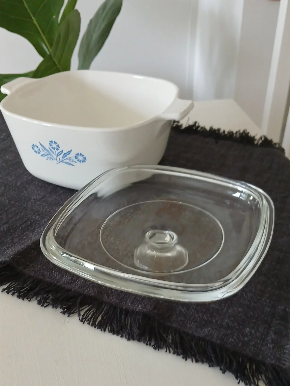 Vintage CorningWare BLUE CORNFLOWER 1-3/4 Qt Casserole P-1 3/4-B + Lid PYREX A7C